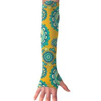 QG ZZX Sun Flower Pattern Unisex Compression Arm Sleeves UV Protection Performance Arm Sleeve - for Outdoor Sports Baseball,Basketball,Football (1 Pair)