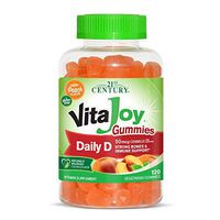 21st Century Vitajoy Daily D Gummies, Peach, Mango and Strawberry, 120 Count