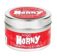 New - Sooo Horny Massage Candle Pheromone 4Oz Classic Erotica