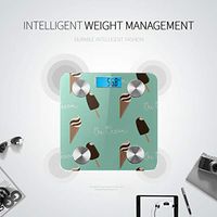 LYAOE Bluetooth Body Fat Scale Icecream Pattern Smart Wireless Scale with LCD Display Measuring Body Weight Bmi and Health Digital Scale