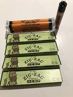 Zig Zag King Size Organic Hemp Rolling Paper 4 Packs+Zig Zag Roller & Raw Cliper