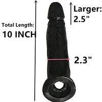 Amalgo 10 Inch Dark Beautihome Extender Enlargement Extra Large 4" Silicone Double Open Long Sleeve Extension - Strentch Length 15-inch