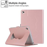 iPad Pro 10.5 Case,MeiLiio PU Leather Cover with 360 Degree Rotating Lightweigh Multi-Angle Viewing with Auto Wake-Sleep Solid Color Smart Cover for iPad Pro 10.5 (Rose Gold)