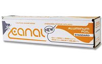 Canal Standard Aluminum Foil Roll, 12" x 500 ft, Silver