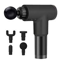 OWIKAR Massager Gun, Deep Tissue Percussion Muscle Massager for Pain Relief, Cordless Rechargeable Massage Device with 4 Massage Head, Enhanced Recovery for Athletes & Percussive Therapy (Black)