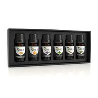 TOP 6 EVERYDAY ESSENTIALS GIFT SET - 10 ML EACH - 100% PURE THERAPEUTIC GRADE - FRANKINCENSE, LAVENDER, LEMONGRASS, ORANGE, PEPPERMINT, TEA TREE AUSTRALIAN BY STRONG OILS
