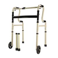 GYZ GY Elderly Walker, Collapsible Lightweight Aluminum Alloy Disabled Rehabilitation Balance Assisted Walking car Adjustable Height, White Medical Supplies (Color : White)