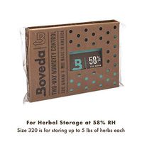 Boveda for Herbal Storage | 58% RH Humidity Control Pack | Size XLarge for Use with Up to 5 Pounds (2.5 Kilograms) | 1-Count