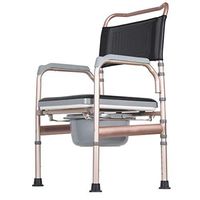 XWZJY Deluxe Bedside Commode Shower Chair 3 in 1 Bariatric Toilet Seat with Padded Cushion Non-Slip Leg Pad Height Adjustable Surgery Recovery for Easy Transfer