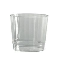 Crystal Cut 9 oz Plastic Rocks Glasses 20 per Pack