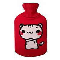 Voberry Large 2 Liter Soft Cute Cartoon Knitting Hot Water Bottle Knit Cover - ONLY Cover (B)
