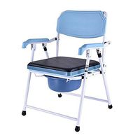 SunHai Collapsible Commode Lightweight Aluminium Bathroom Toilet Seat Seat/Disability with Top Loading Easily Elderly Mobility Aid Commode Chair