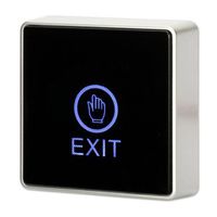 DC 12V NC NO Square, ZOTER Touch Sensor Door Exit Release Button Switch w LED Light