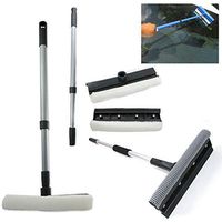 1pc Telescopic Windshield Window Wiper Squeegee Cleaner Squeegie Squeegy Car 30"