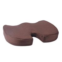 HighlifeS_Gel Enhanced Seat Cushion, Non-Slip Orthopedic Gel & Memory Foam Coccyx Cushion for Office Chair, Wheelchair, Car, Floor Pad (Coffee)