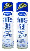 Sprayway SW841 Stainless Steel Polish & Cleaner, 15 oz (Twin Pack)
