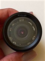 YanTech USA Color CCD 700TVL Infrared Flush Mount Keyhole Rear View Backup Camera with 120° Reverse View, Night Vision and Water-Proof