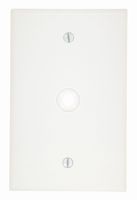 Leviton 80513-W 1-Gang .312-Inch Hole Device Telephone/Cable Wallplate, Midway Size, White