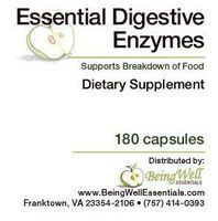 Essential Digestive Enzymes - Supports Healthy Breakdown of Foods - 100 Capsules