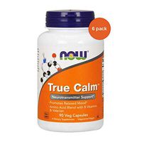 True Calm Amino Relaxer, 90 Caps by Now Foods (Pack of 6)