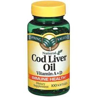 Spring Valley - Cod Liver Oil with Vitamin A & D 100 softgels by Spring Valley