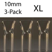 Crucial Crutches, XL King Size (10x30mm) Flat Mouth, Glass Filter Tip's, American Made/Glass (3)