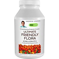 Andrew Lessman Ultimate Friendly Flora Probiotic 90 Capsules - 25 Billion CFU, Comprehensive Blend of Five Probiotic Strains, Powerful Immune and Digestive Support. Probiotics for Women or Men