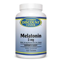 Vitamin Discount Center Melatonin 3 mg with Vitamin B6, 120 Tablets