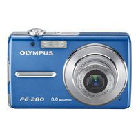 Olympus Stylus FE-280 8MP Digital Camera with Dual Image Stabilized 3x Optical Zoom (Blue)