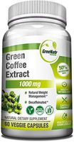 Green Coffee Bean Extract 1000 mg, 50% Chlorogenic Acids, Non-GMO, Gluten Free, Vegan Antioxidant Capsules. Natural Weight Management and Blood Sugar Control Support, 60 Veggie Caps - AS SEEN ON TV
