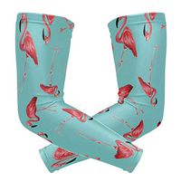 LEVEIS Flamingos Arm Sleeves UV Protection for Men Women Sunblock Protective Gloves Running Golf Cycling Driving Long Arm Cover 1 Pair