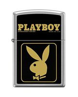 Zippo Playboy Cover January 1984 Pocket Lighter, Brushed Chrome