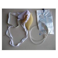 Urine Bag Men's Silicone, Men's Latex Urinary Bed Bed Men's Adult Urinary Incontinence Guard Bed Urinary Bag,1Pcs