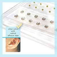 Ear Seeds Acupuncture Sticker Kit with Swarovski pellets for Weight Loss, Face Lifting and Health Care from Therapy Box … (Crystal White)