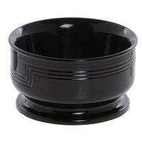 Cambro Shoreline Collection 9 Oz Large Black Plastic Insulated Bowl - 4 3/8"Dia x 2 3/8"H