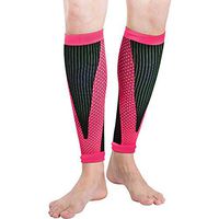 Jlong Sports Calf Compression Sleeve - Leg Shin Splints Compression Socks for Men Women Calf Sleeves for Running Cycling Athletics Air Travel Support 1 Pcs