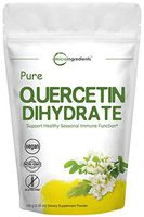 Maximum Strength Pure Quercetin Dihydrate Powder, 100 Gram , Powerfully Supports Energy, Immune Health and Antioxidant, No GMOs and Vegan Friendly
