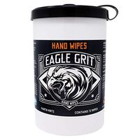 Eagle Grit Heavy Duty 10”x12” Cleaning Wipes - 72 Wipes Per Tub