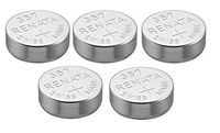Renata Single Watch Battery Swiss Made 357 or SR44SW or AG13 1.55V (5 Batteries, 357 or SR 44 SW)