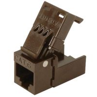 Platinum Tools 706BR-1 EZ-SnapJack Cat6, Brown