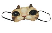 ACVIP Women's Cute Funny Puppy Kitty Cartoon Padded Soft Sleep Eyemask (Kitty)