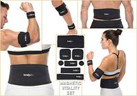 Full Body Magnetic Vitality Set - 8 Piece Magnet Treatment System (Small/Medium - Waist up to 36")
