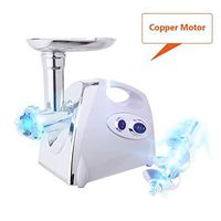 Electric Meat Grinder Stainless Steel Meat Mincer Enema Machine & Sausage Stuffer Meat Machine Sausage Maker Food Processing Machine With 4 Knife Meshes White