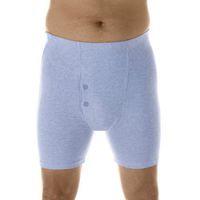 6-Pack Men's Gray Regular Absorbency Incontinence Boxer Briefs Large