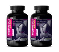 Female Mood Supplement - Horny Goat Weed Natural Complex for Women - maca Root Extract Complex - 2 Bottles 120 Capsules