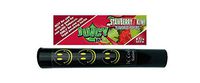 Herb Airtight Tube Pocket Protector with Juicy Jay's Strawberry Kiwi 1.25 Flavored Hemp Rolling Papers 1 Count DC Crafts Nation- Happy Face