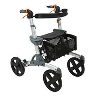 TYJ-USA Walker Imported Elderly Walker Walker Shopping cart Trolley Portable Scooter to Buy Vegetables (Color : Black, Size : 597476cm)