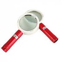 Fly Hand-held Magnifying Glass 20 Times with LED Lights Large Mirror Electronic Jewelry Appraisal Magnifying Glass Magnifier