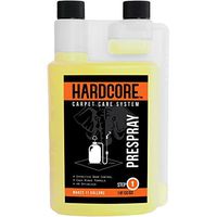 Carpet Clean Prespray by HARDCORE - Carpet Care System. Great for any carpet cleaner or shampooer! Highly Concentrated for a Deep Clean! 1 Quart Concentrate