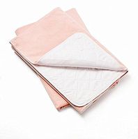 Nobles Reusable/Washable Waterproof Bed Pad for Children or Adults Pack of 3 (34x35, Pink)
